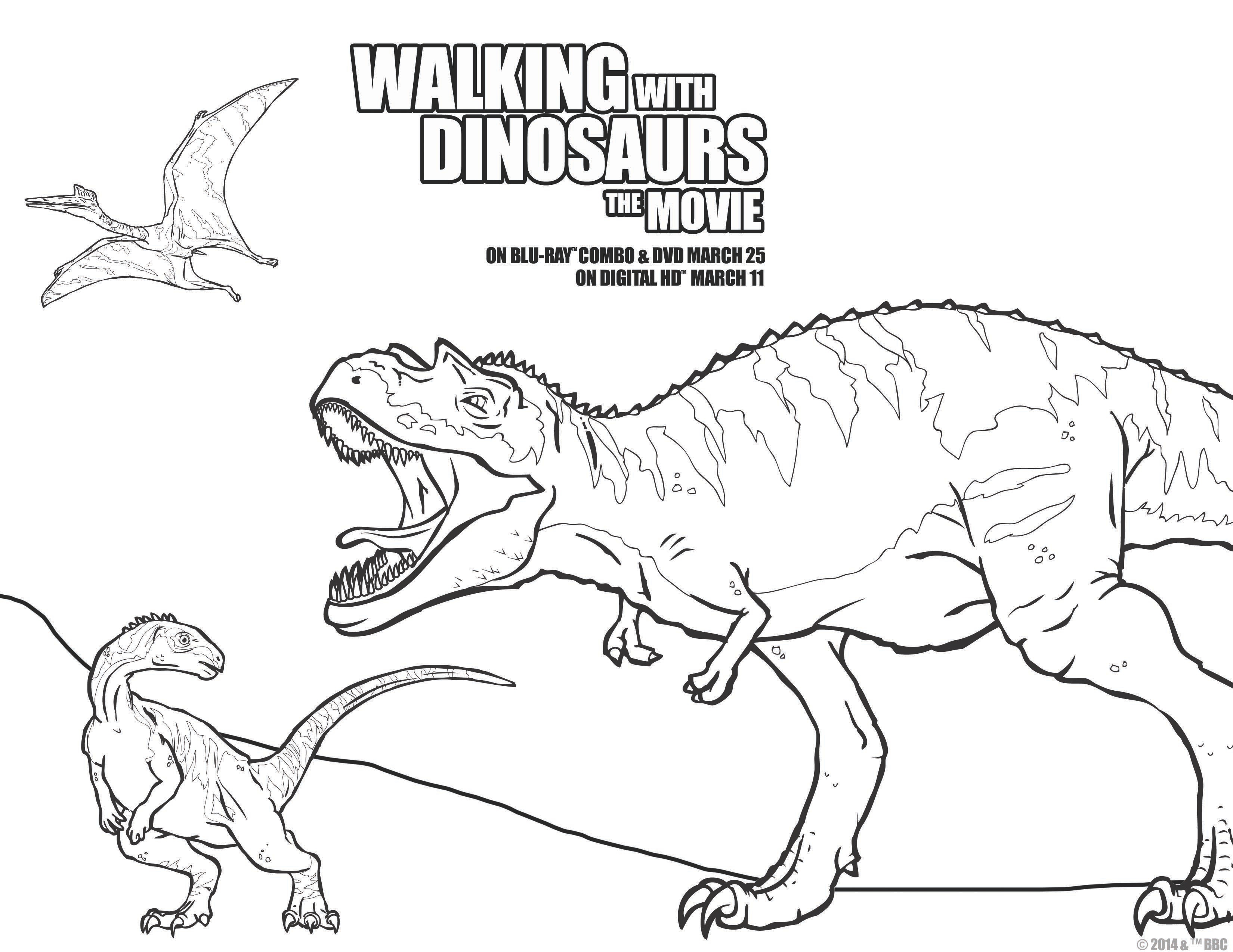 walking with the dinosaurs coloring pages - photo #2